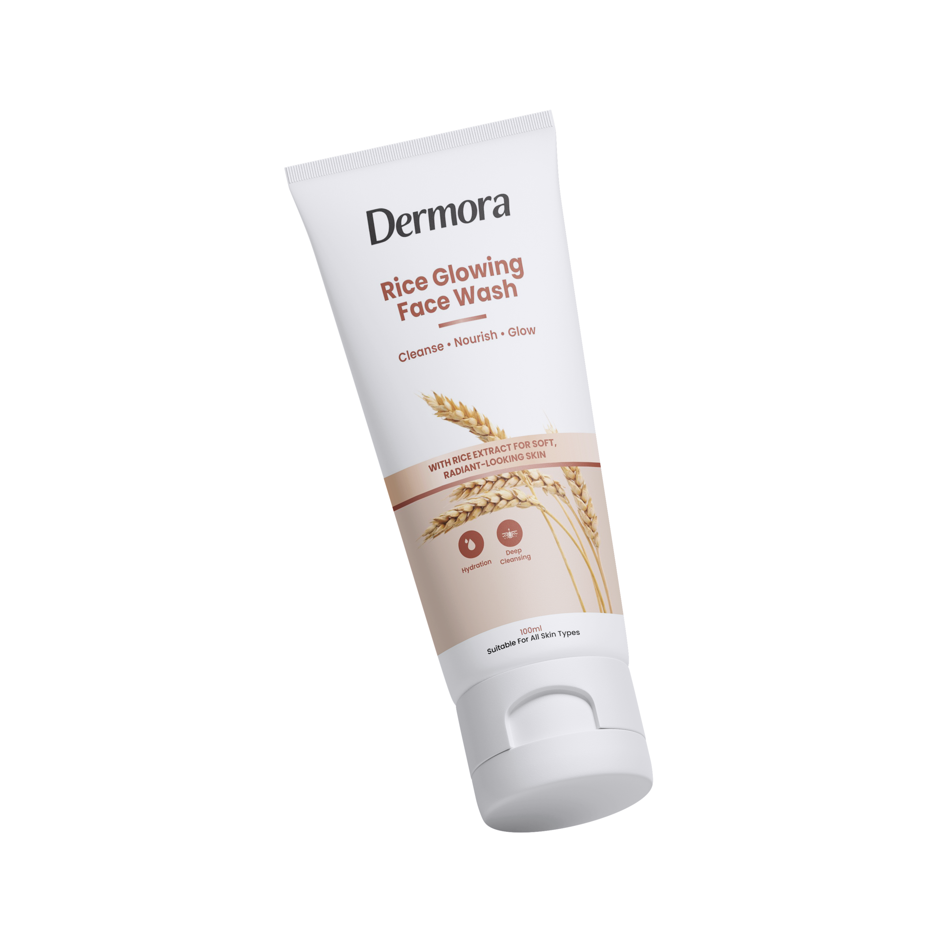 Dermora Rice Glowing Face Wash
